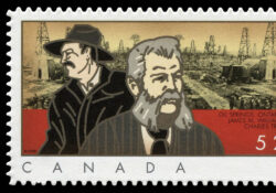 To celebrate the 150th anniversary of the Williams’ well, Canada issued this stamp in 2008.